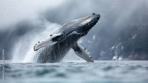 Dolphin leaping joyfully amidst ocean waves