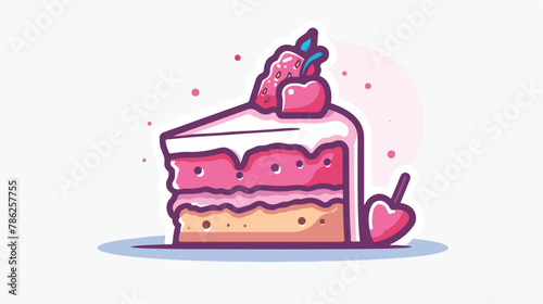 Ice Cream Cake Concept vector Color Icon Design Foodie