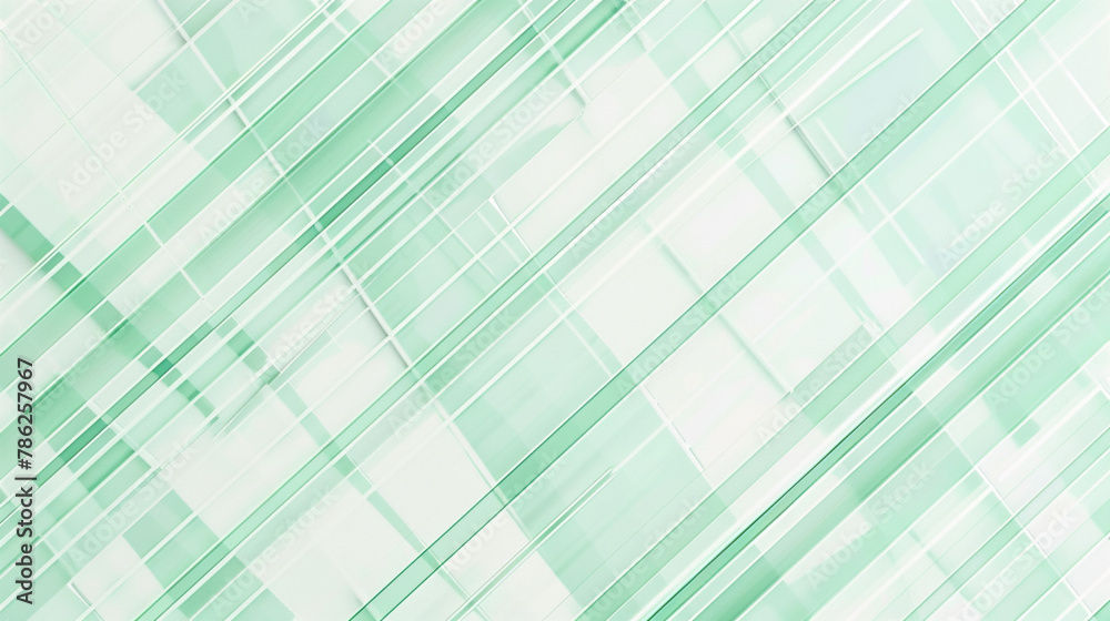 Soft white and mint in a 3D pattern bring a sense of spa tranquility.