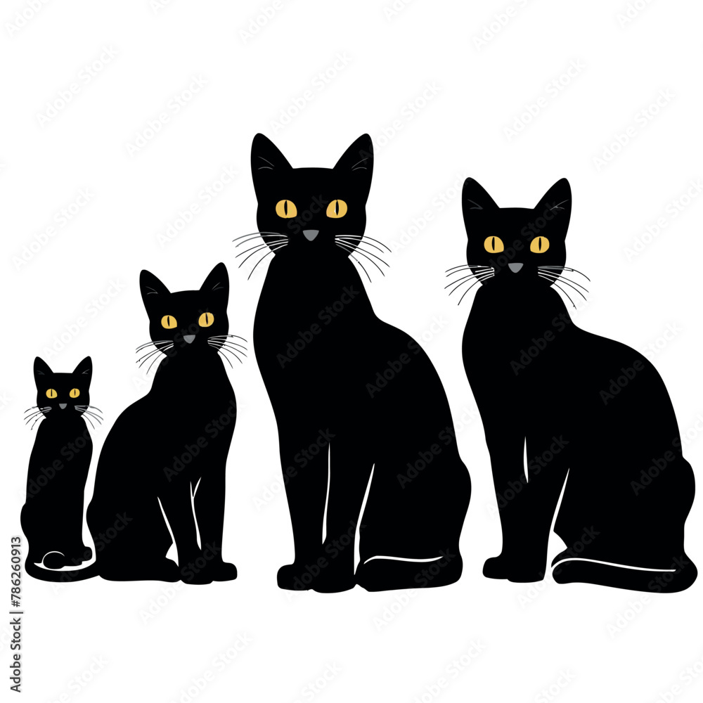 Cat silhouette Vector