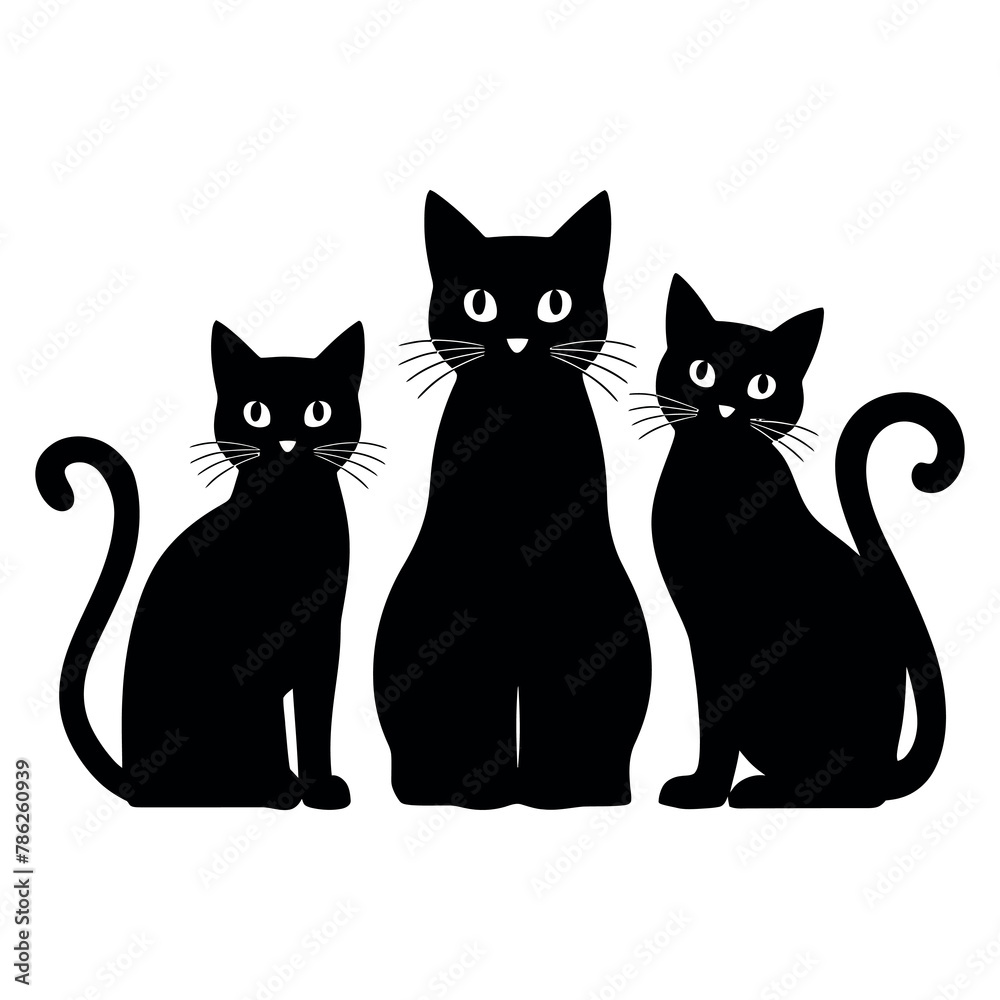 Cat silhouette Vector Cat silhouette Vector