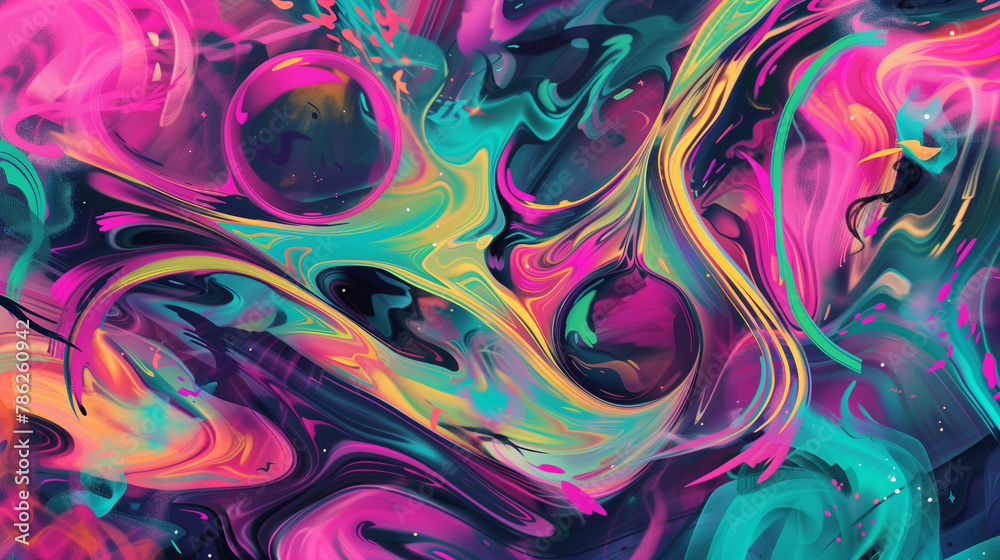 Abstract animation showcases fluid dynamics in an entrancing display of patterns, shifting gracefully amidst a symphony of vibrant hues. Abstract animation showcases fluid dynamics in an entrancing display of patterns, shifting gracefully amidst a symphony of vibrant hues.