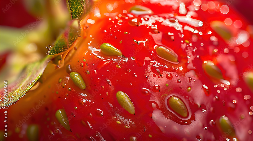 Strawberries, the only fruits with seeds on the outside. Strawberries, the only fruits with seeds on the outside.