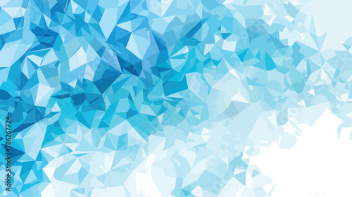 Light BLUE vector triangle mosaic template. Colorful a