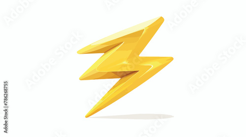 Lightning stop danger. Lightning Sign Yellow Color.