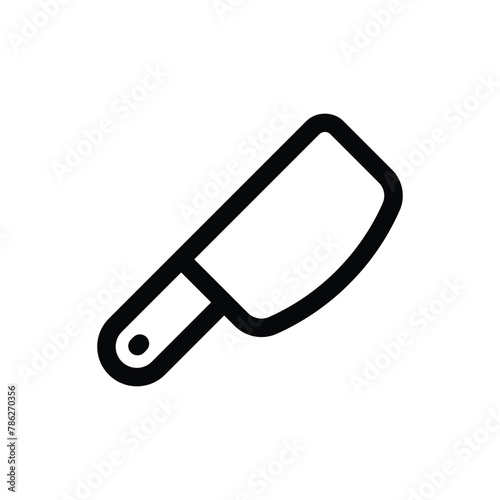 Simple Cleaver icon. The icon can be used for websites, print templates, presentation templates, illustrations, etc