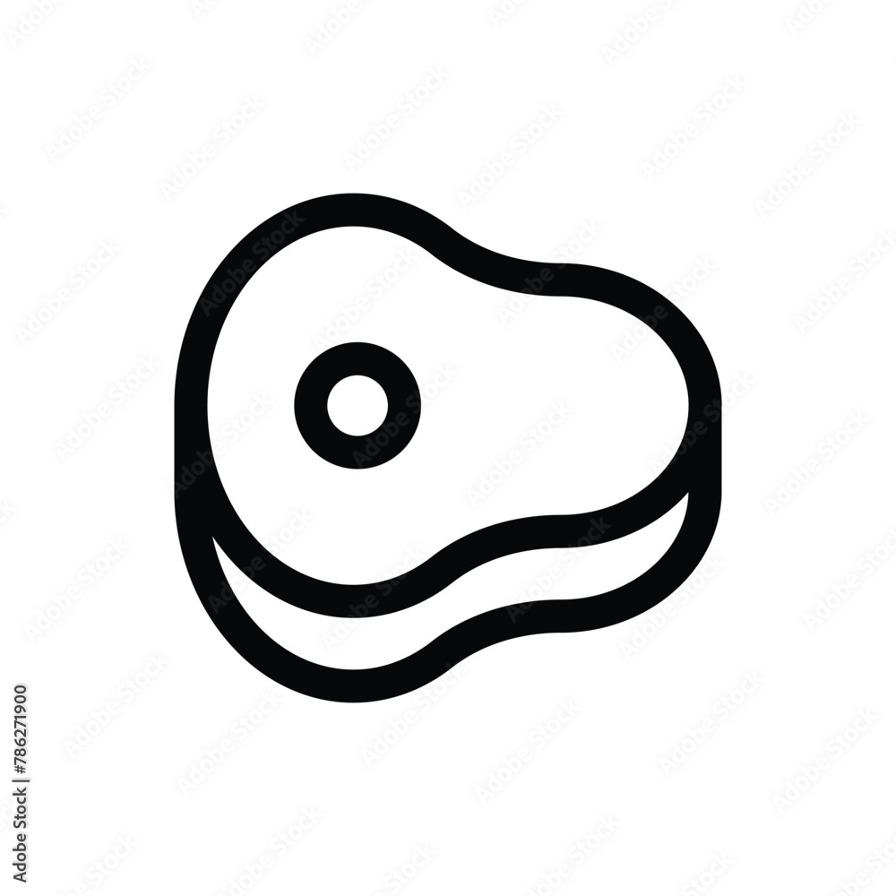 Simple Meat icon. The icon can be used for websites, print templates, presentation templates, illustrations, etc Simple Meat icon. The icon can be used for websites, print templates, presentation templates, illustrations, etc