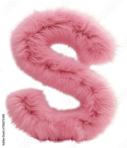 PNG Fur letter S pink accessories accessory