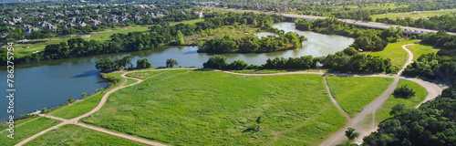 Fotografie Panorama view master-planned community in Brookside neighborhood near Austin, 90