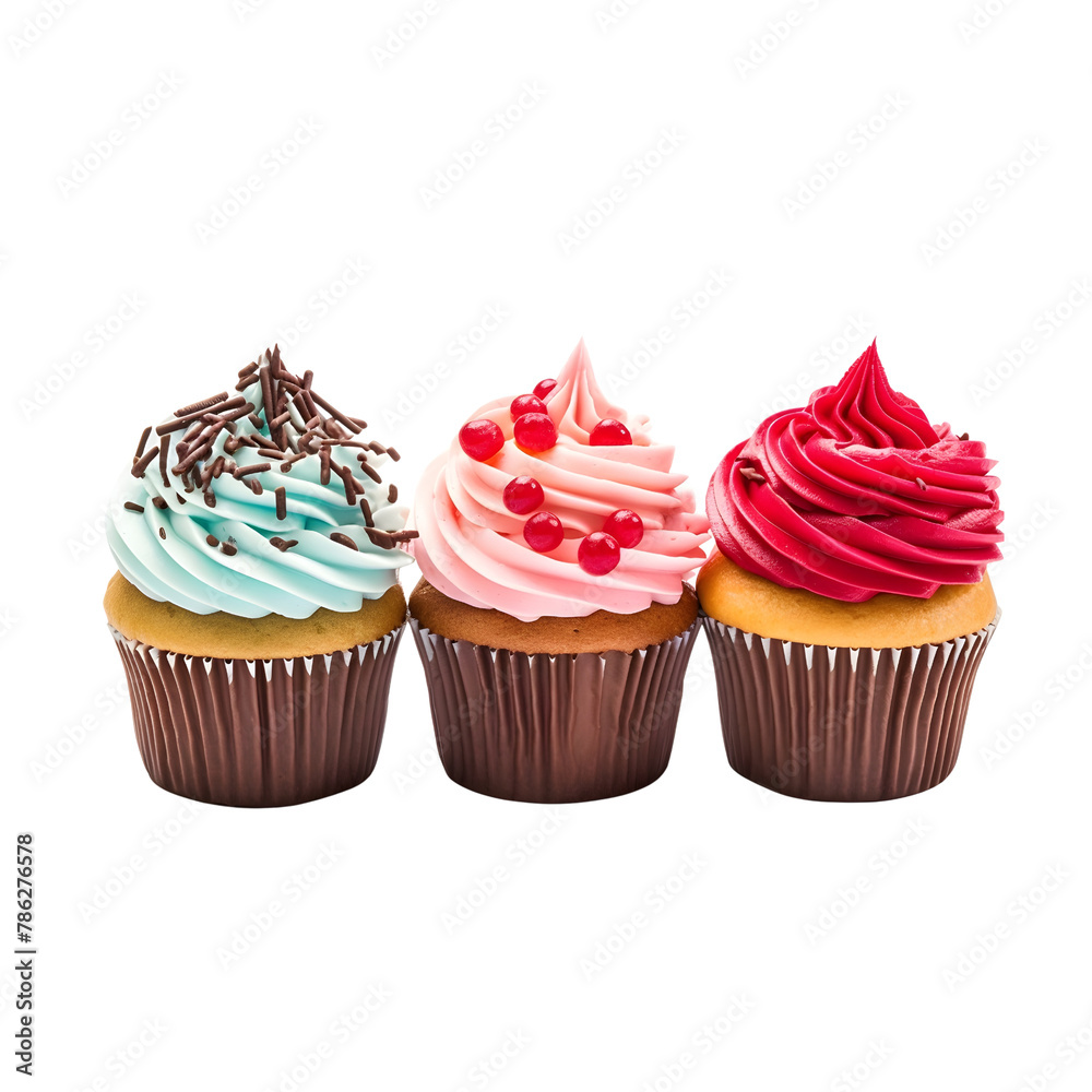 cupcake isolated photography with a transparent background
