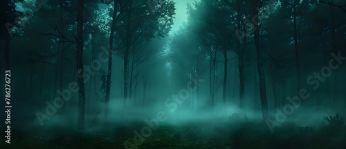 Enigmatic Woods: Serenade of Shadows & Fog. Concept Enigmatic Woods, Serenade, Shadows, Fog © Anastasiia