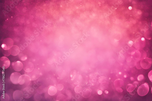 Pink bokeh , a normal simple grainy noise grungy empty space or spray texture , a rough abstract retro vibe shine bright light and glow background template color gradient