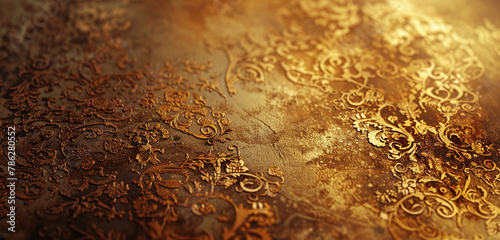 Captivating snapshot showcases intricate grunge-gold pattern in high resolution.