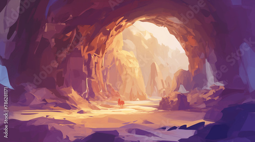 Caverna - Ilustração