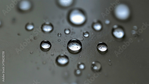 water drops lying on the surface of the screen abstract 3d background 