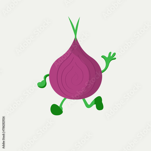 vector graphic of onion good for national onion celebration. flat design. flyer design.flat illustration.