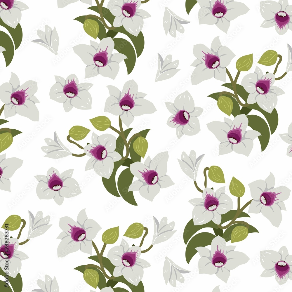 Multicolor Leaves Pattern Background