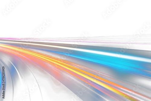 PNG light speed trail effect, transparent background