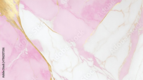 Premium luxury Pink White and gold marble background