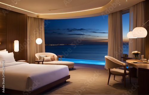 Beachside hotel room in the moonlight © Design_Stock