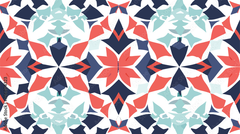 Decorative seamless geometric pattern. Vector Illustration