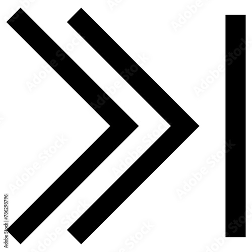 forward icon, simple vector design