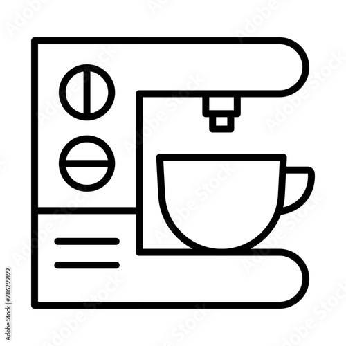 Coffee machine line icon