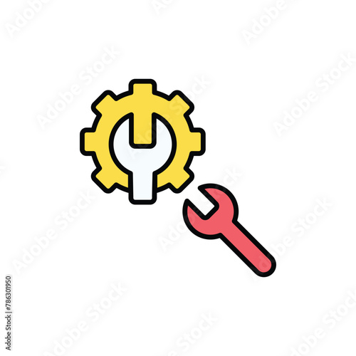 Appliance Repair icon design with white background stock illustration