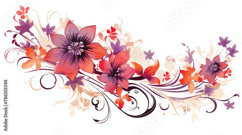 Floral floral elements vector illustration background