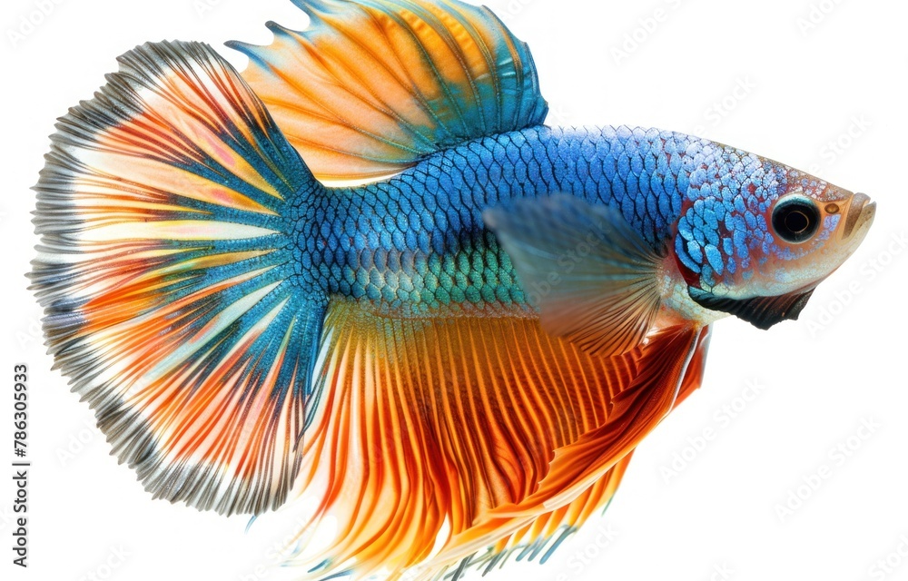 Fototapeta premium fish isolated on white background