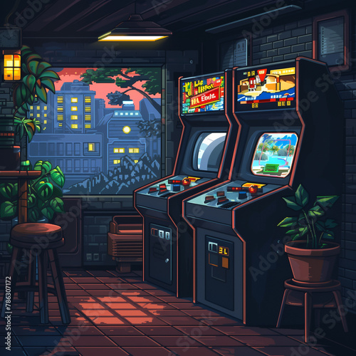 Pixelated Nostalgia 90s Arcade Game UI Revived