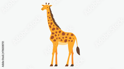 Giraffe infinity design playful tall animal vector
