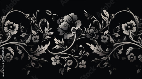 Gothic Floral Tapestries gothic style tapestry design photo