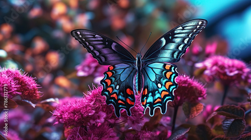 Colorful Butterfly on Flower