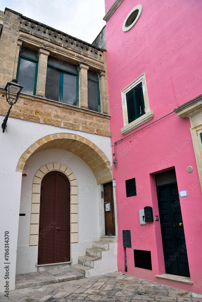 the historic center of specchia Puglia Italy	