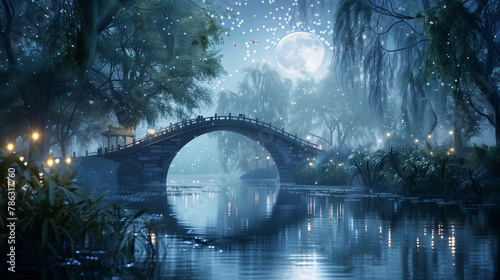 Moonlit Water Crossing