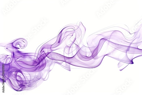 Royalty free stock photo of an abtract smoke shape in purple