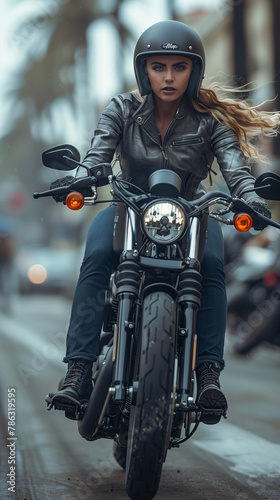 Harley Davidson Iron 883 Female Driver