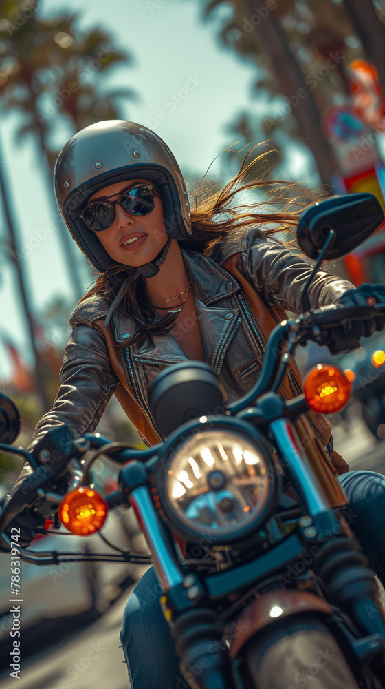 Harley Davidson Iron 883 Female Driver Harley Davidson Iron 883 Female Driver