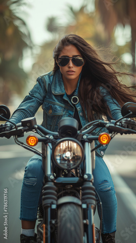 Harley Davidson Iron 883 Female Driver