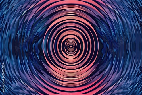 Seamless circular lines pattern radio wave background, radio wave illustration background