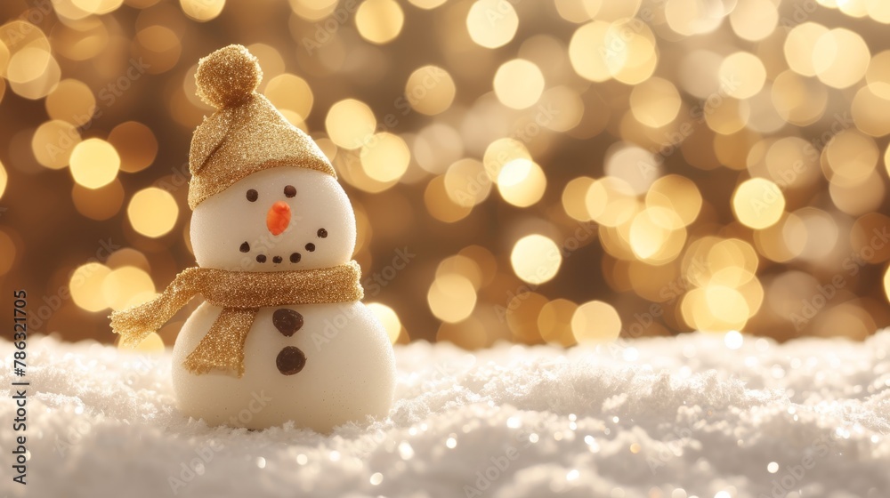 Obraz premium Christmas snowman