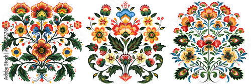Ukrainian ornament . Pattern with flowers. photo