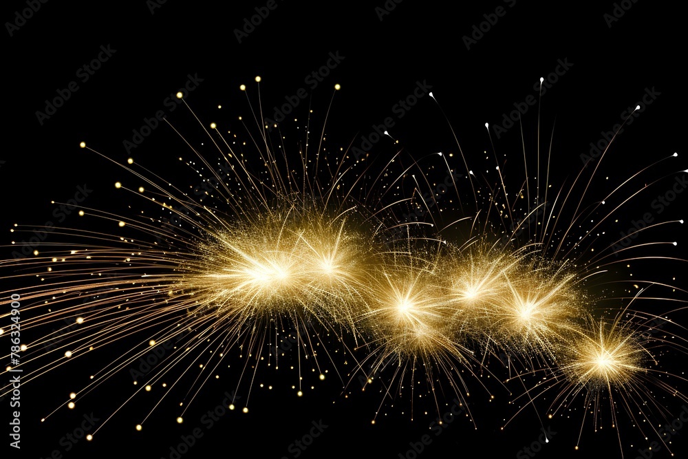 Obraz premium fireworks in the sky made by midjourney