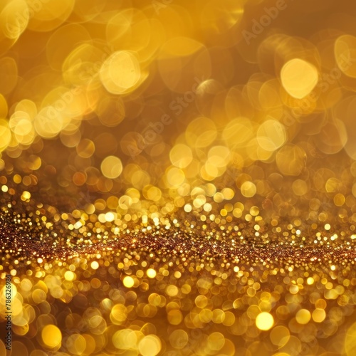 golden christmas lights background