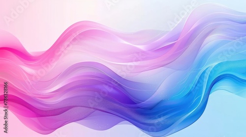 Abstract blue, pink and purple gradient color liquid wavy shapes futuristic banner design background. Fluid wave flowing motion. Vector illustration 