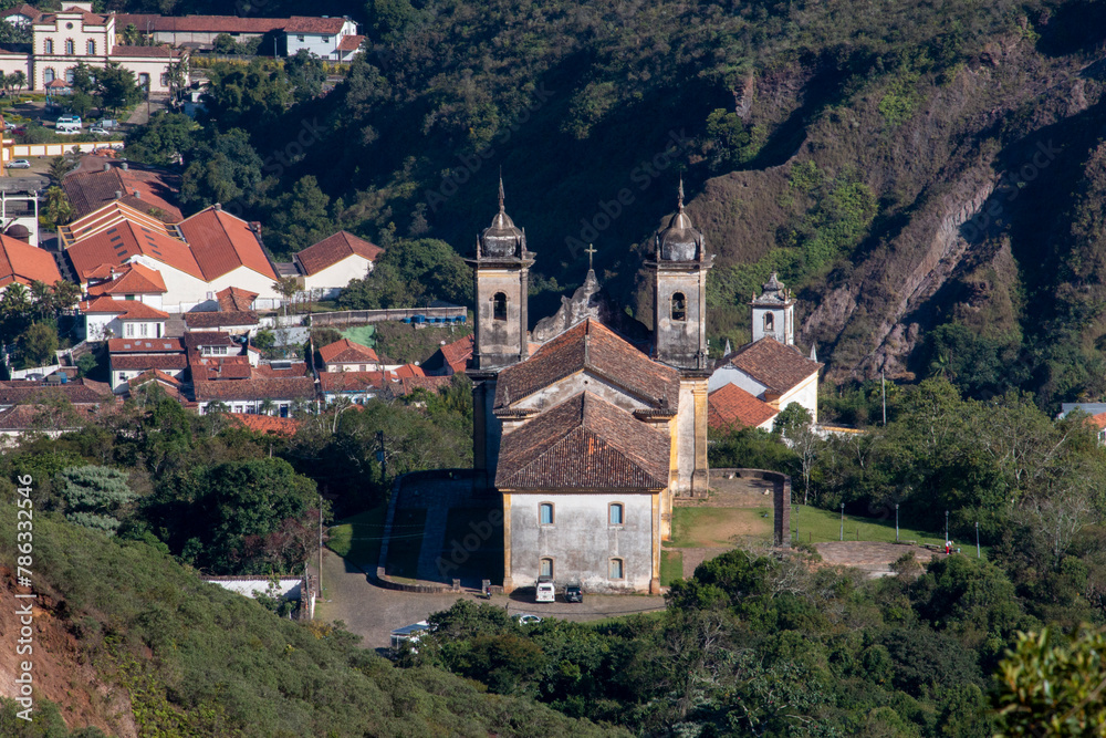 Ouro Preto Historic baroque city, Minas Gerais, Brazil.