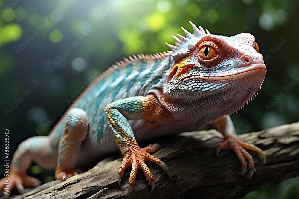 Obraz premium chameleon 