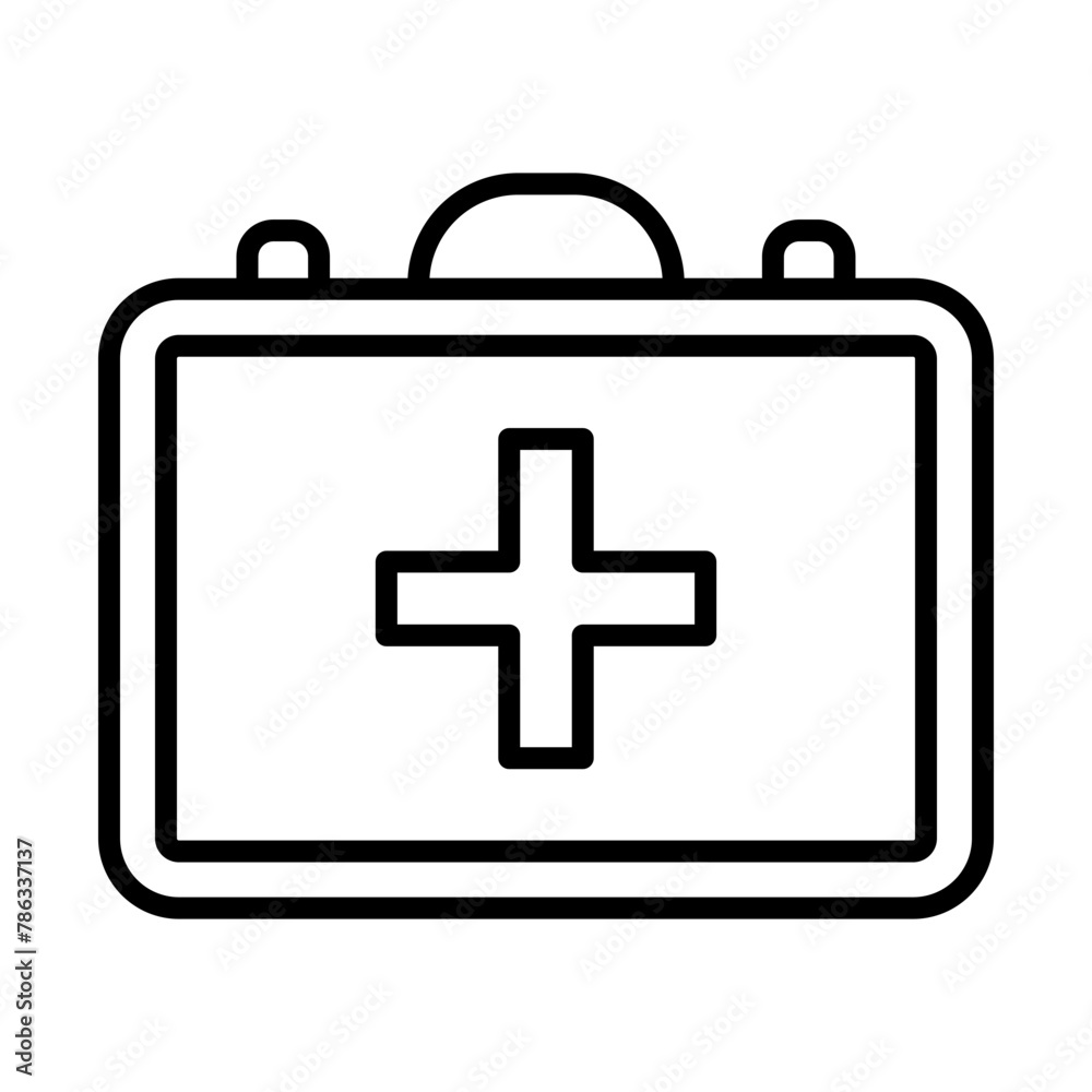 First aid kit line icon First aid kit line icon