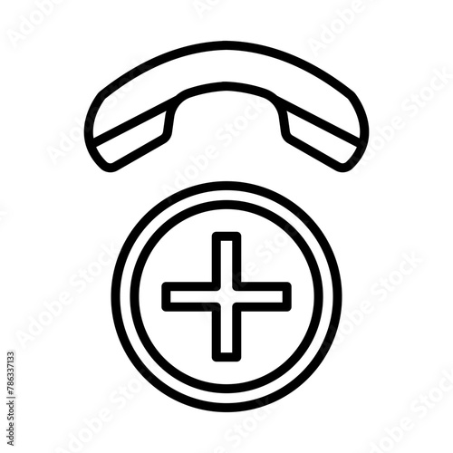 Emergency line icon